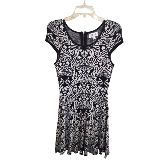 Excellent M Black and cream Elle Dress - Picture 1 of 1